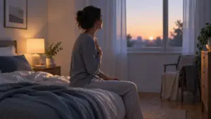 Persona adulta che riconosce i sintomi di un attacco di panico